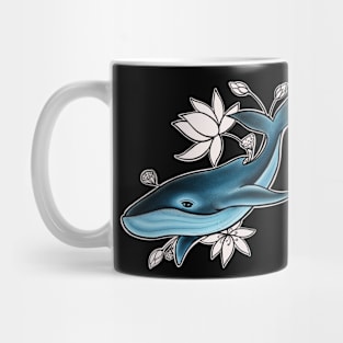 Whale with Lotus flower Mug